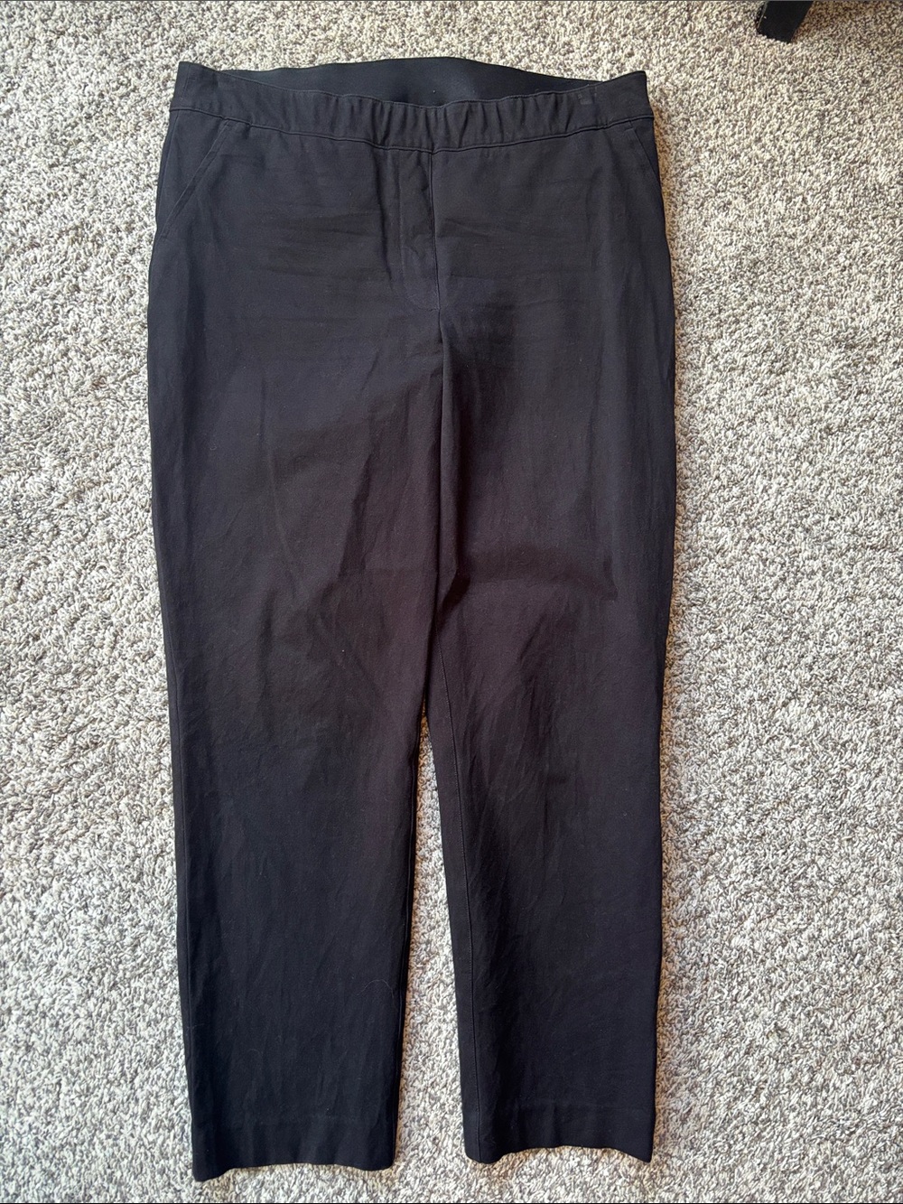 SPANX Black Ankle-Length Pull-On Pants